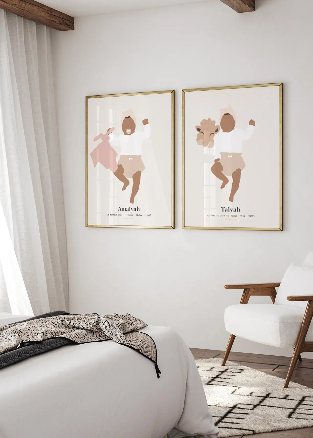 Affiches Tailles Réelles de Naissance - Immortalisez la naissance avec douceur